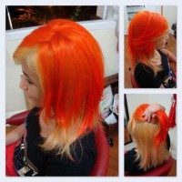 pomarańczowe włosy