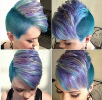 niebiesko fioletowe włosy