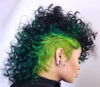 zielone włosy