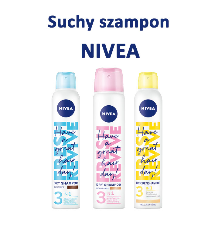 Nivea, Fresh Revive suchy szampon do włosów 3w1 – opinie