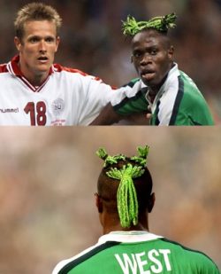 NAjdziwniejsze fryzury piłkarzy Taribo West