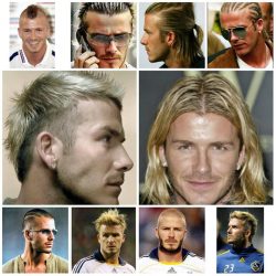 Najdziwniejsze fryzury piłkarzy  David Beckham