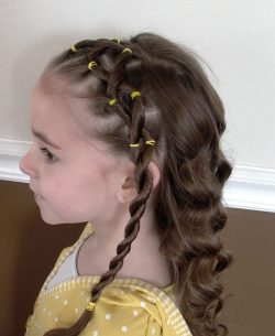 fryzura dla dziewczynki przeplataniec