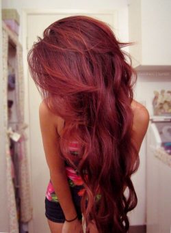 seksowne czerwone włosy