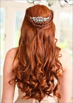 fryzura ślubna dla długich włosów