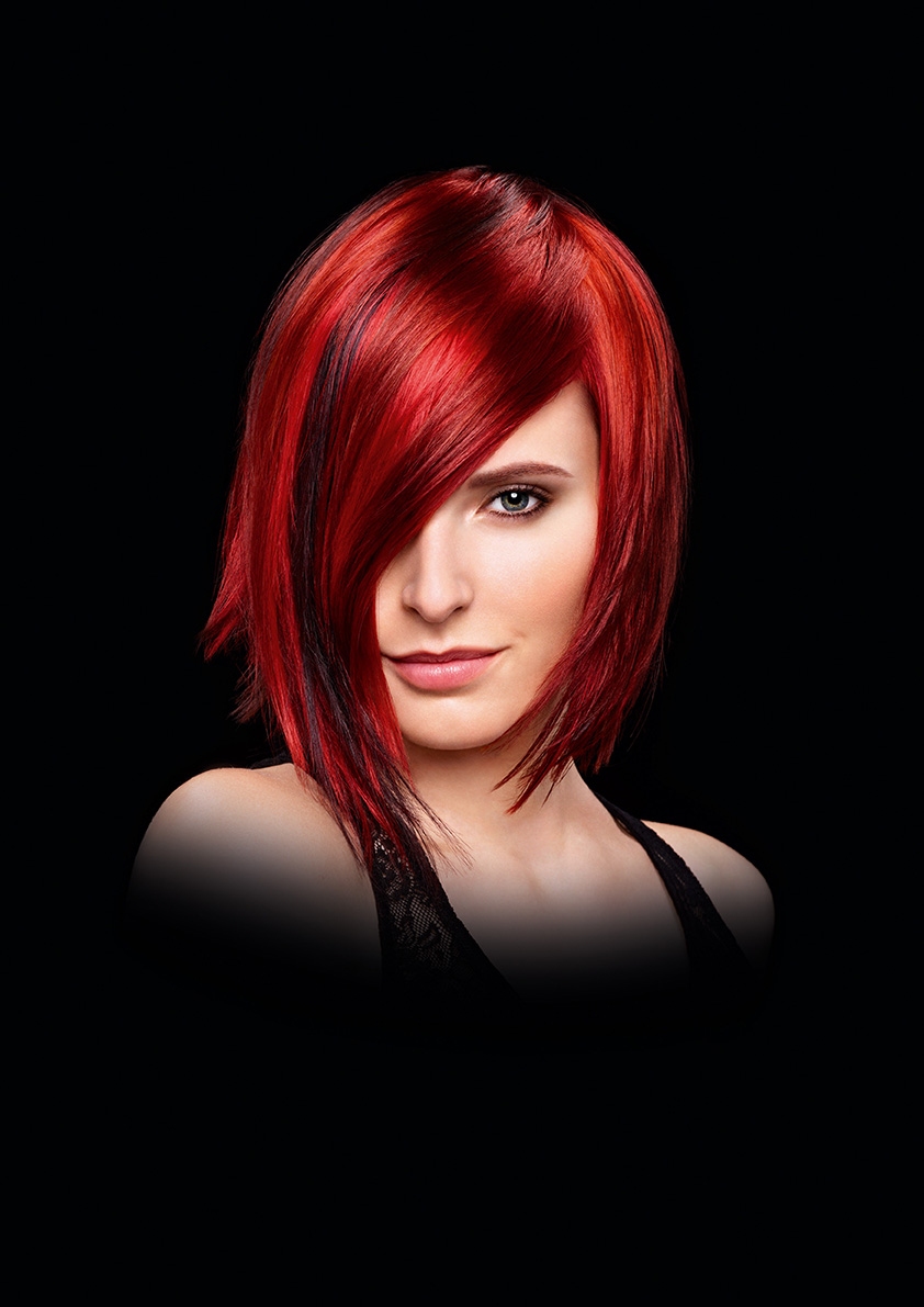 Bob haircut red hair