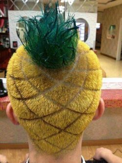 fryzura ananas