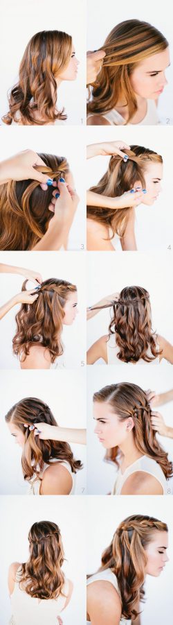 Waterfall Braid Wedding Hairstyles for Long Hair | Hairstyles | Hair-photo.com